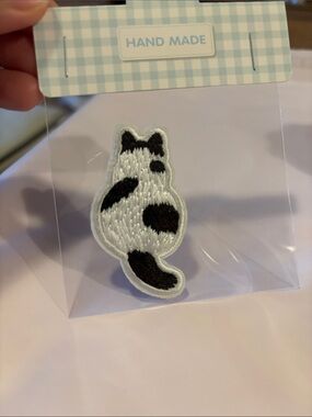 🐈‍⬛ Cat Embroidered Self-Adhesive/ 🧵 Sew-on Embroidery Patch 🐾